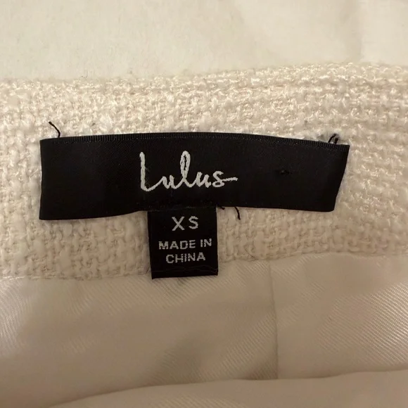 Lulu's White and Cream High Waist Women's Shorts - Picture 5 of 7